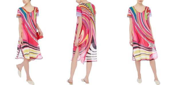 SS19 Susannagh Grogan Carnival Collection Red Swirl Tunic