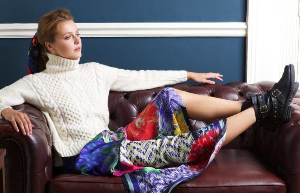Susannagh Grogan Silk Scarves Madigan Cashmere New Collection by Irish Designers
