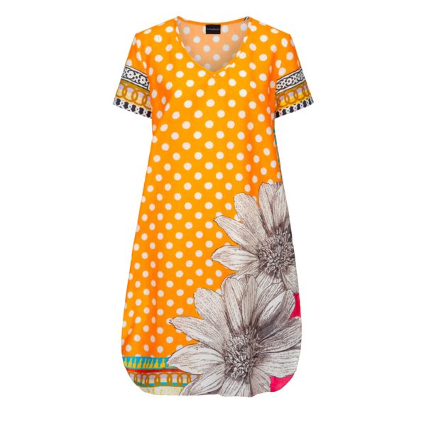 Susannagh Grogan Orange Dot Printed Summer Tunic