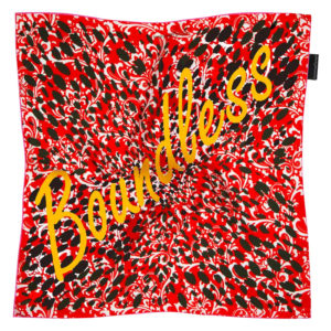 Silk scarf red and yellow Designed in Ireland by irish fashion designer Susannagh Grogan