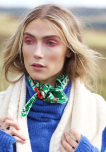Irish Grá silk scarf