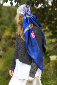 Susannagh Grogan Blue Love scarf