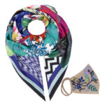 Susannagh Grogan Scarves Floral and matching face mask