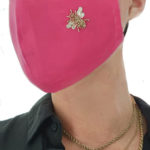 Irish Designer Pink Bee facemask Susannagh Grogan